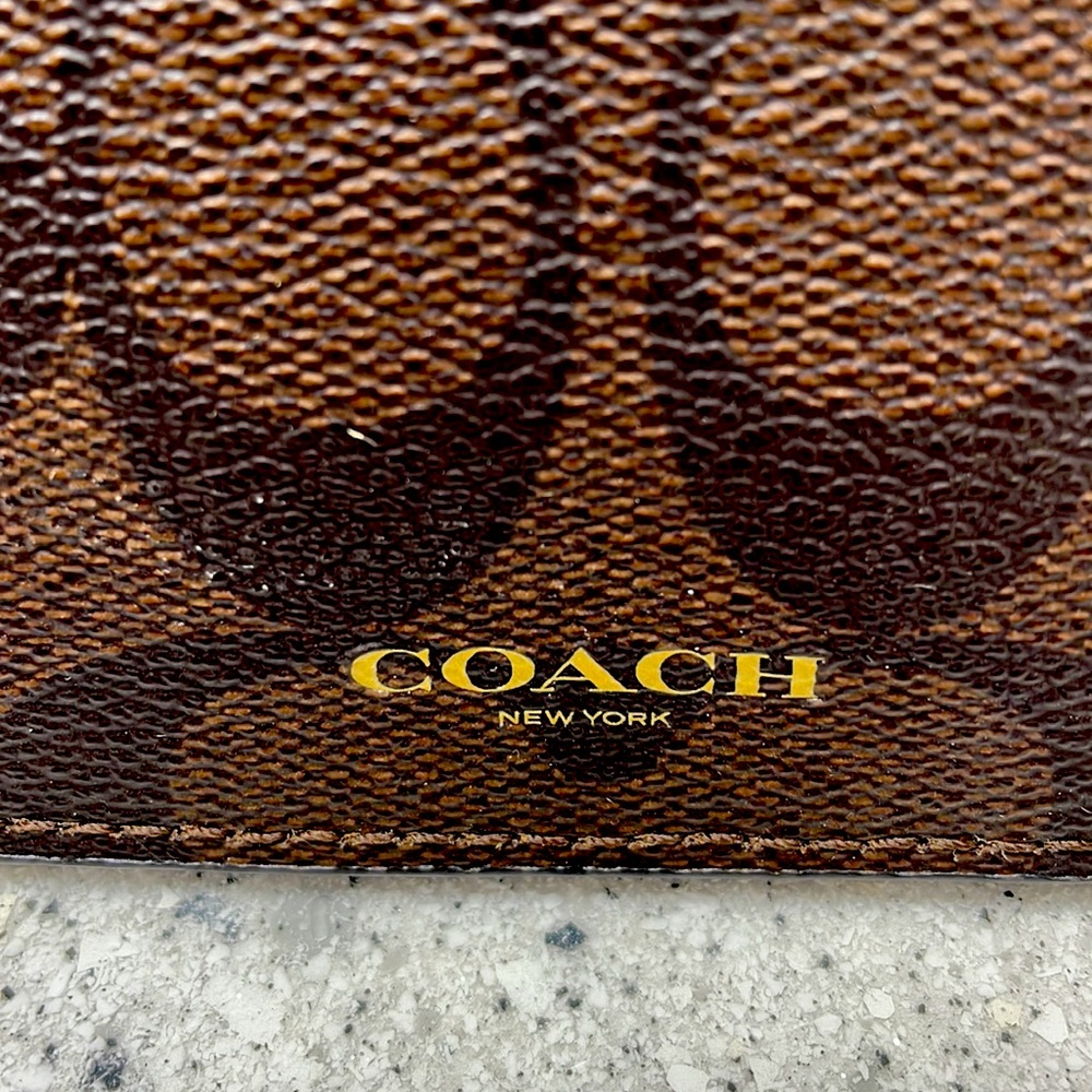 Coach zip case clutch